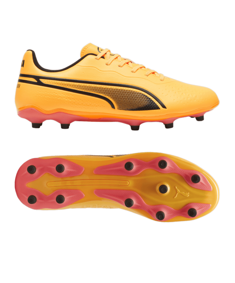 Puma KING Match FG/AG The Forever Faster Orange Schwarz F05