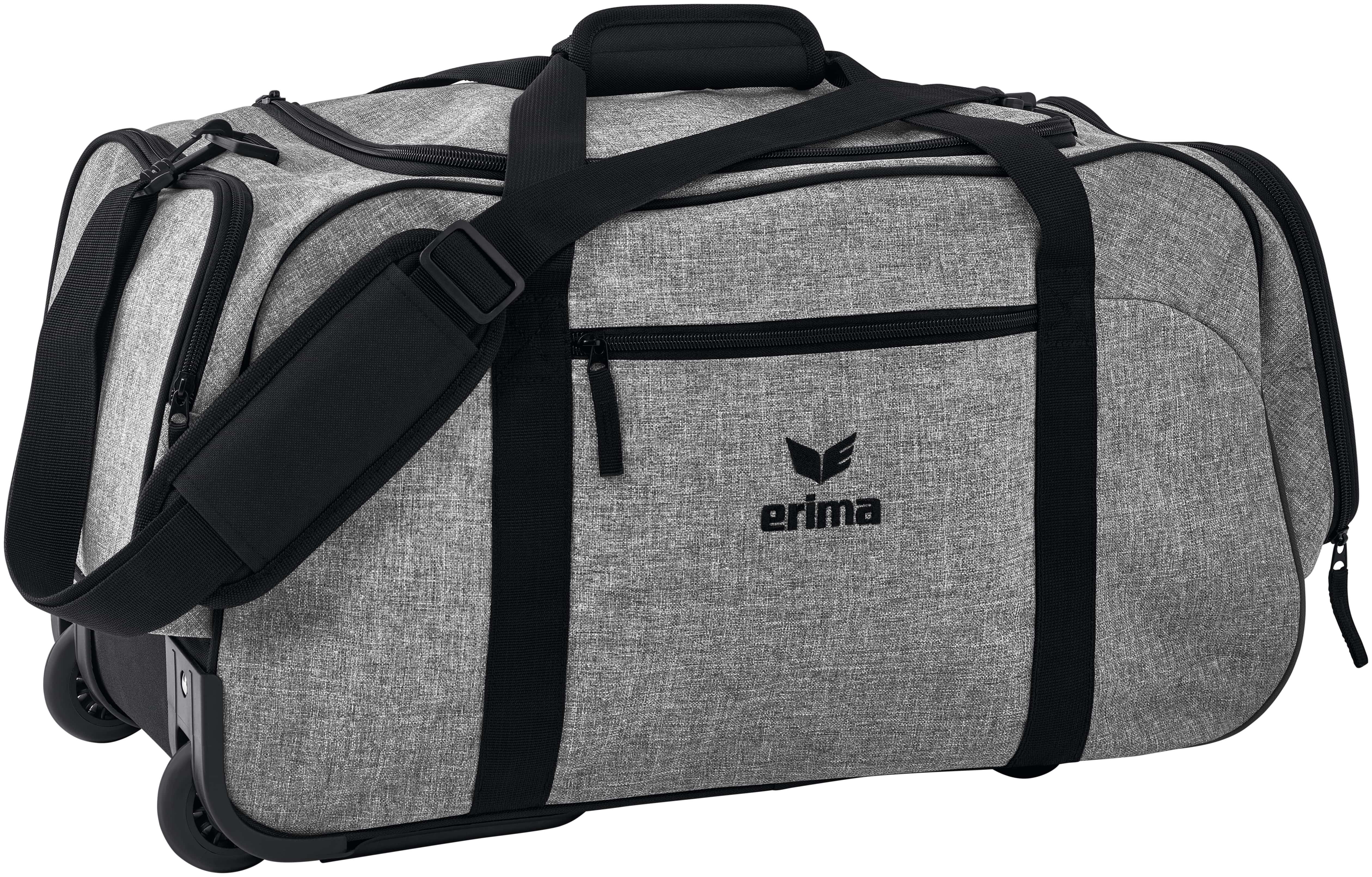 Erima Travel Line Rollentasche grau melange/schwarz