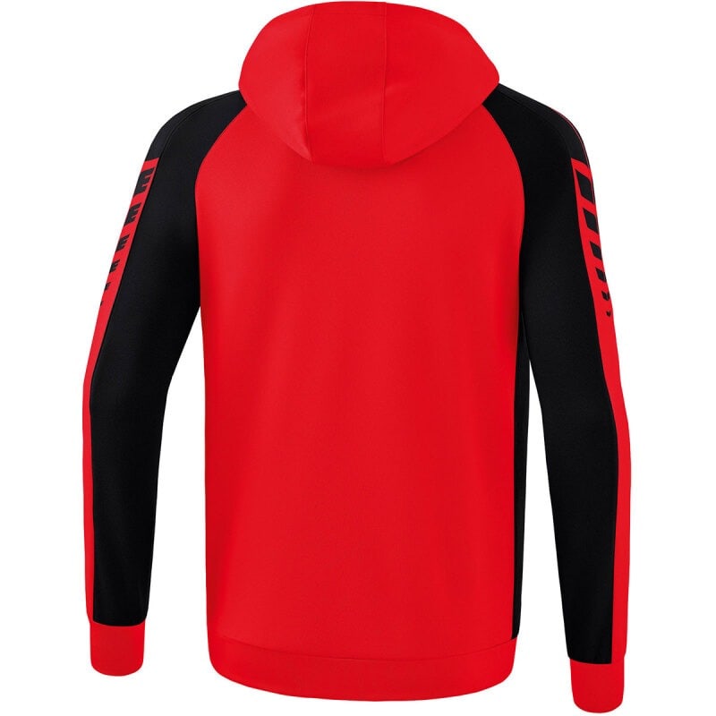 Erima Herren Trainingsjacke mit Kapuze Six Wings rot-schwarz