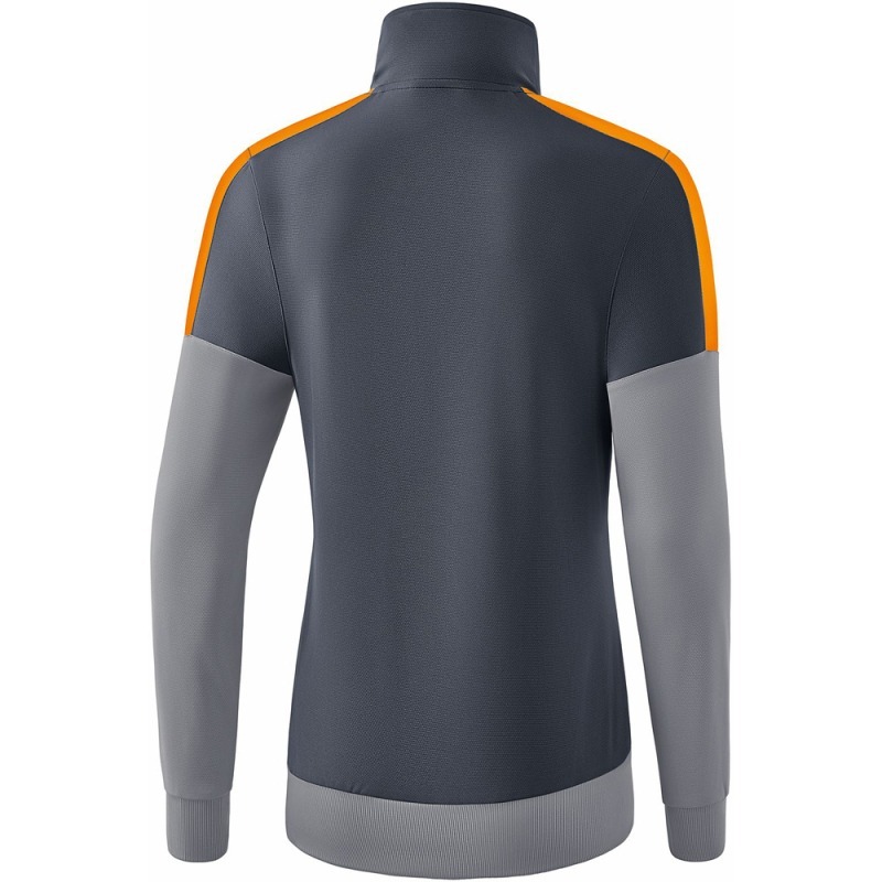 Erima Damen Trainingsjacke Squad grau-orange