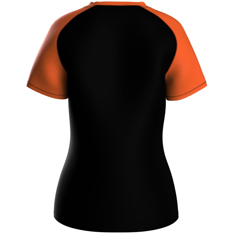 Jako Damen T-Shirt Iconic schwarz/neonorange