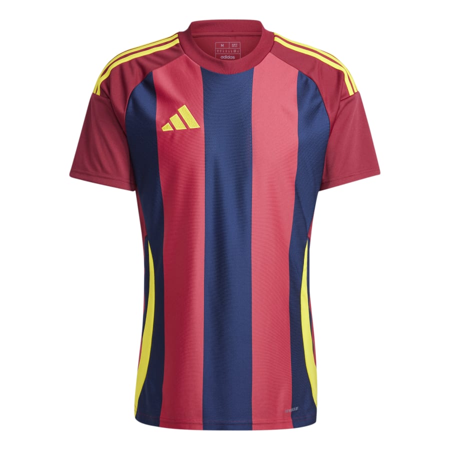 adidas Trikot Striped 24 Team Navy Blue / Team Coll Burgundy / Team Yellow