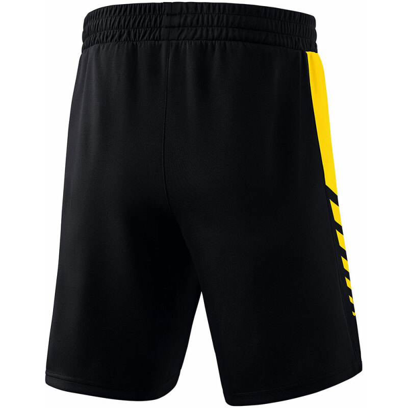 Erima Herren Training Shorts Six Wings schwarz-gelb