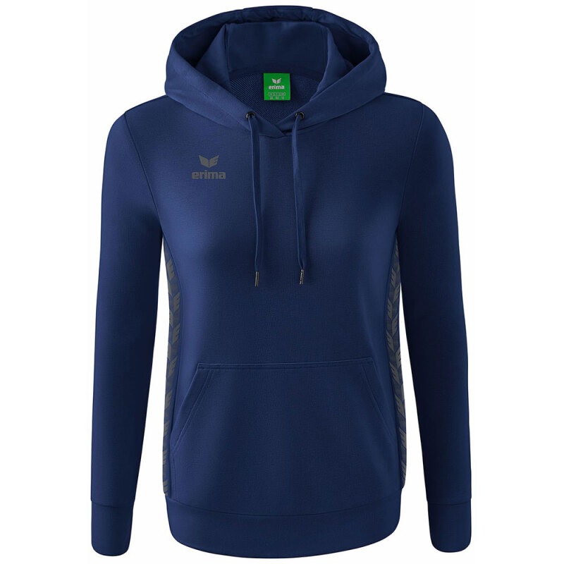 Erima Damen Kapuzensweat Essential Team blau-grau