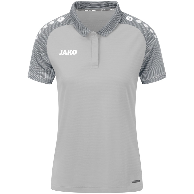 Jako Damen Polo Performance soft grey/steingrau