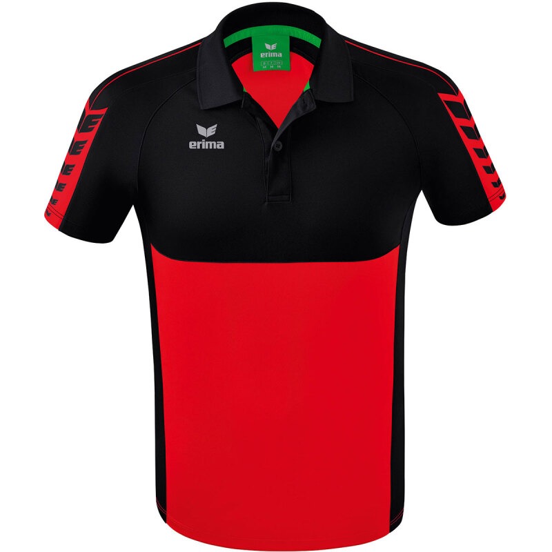 Erima Herren Polo Shirt Six Wings rot-schwarz