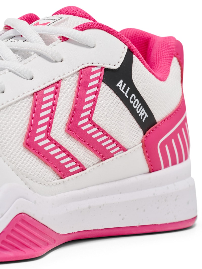 Hummel All Court Handballschuh bright white/raspberry sorbet