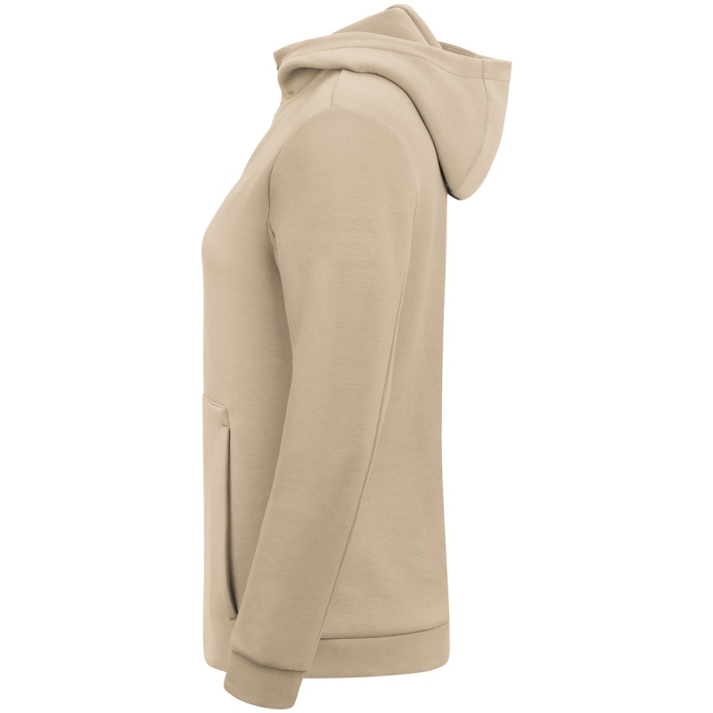 Jako Damen Zip Hoodie Pro Casual beige