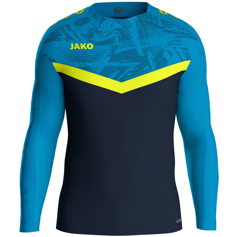 Jako Kinder Sweat Iconic marine/JAKO blau/neongelb