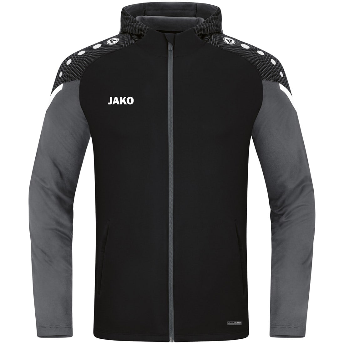 Jako Herren Kapuzenjacke Performance schwarz-grau