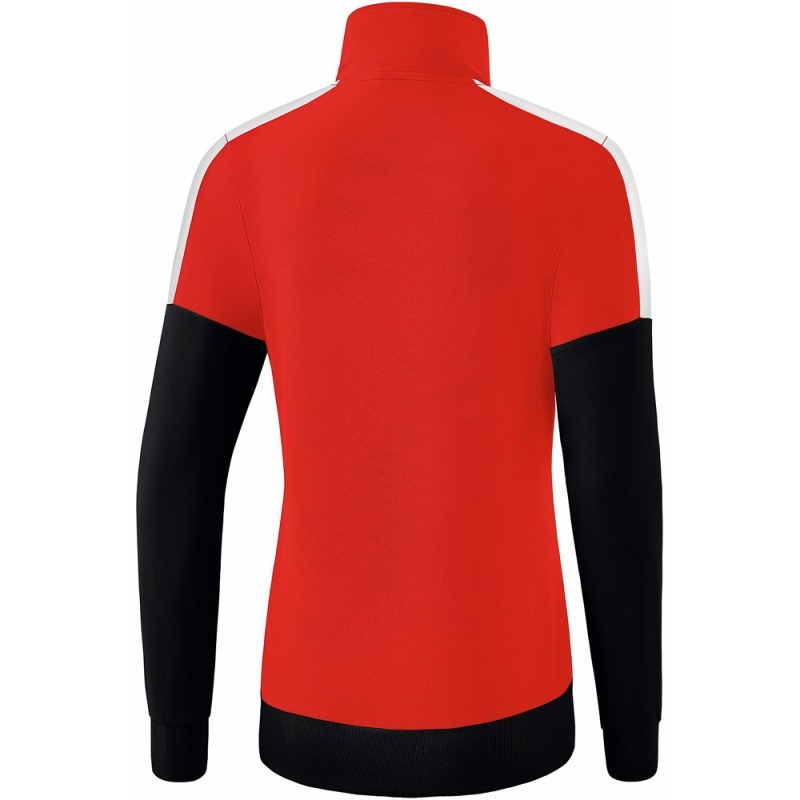 Erima Damen Trainingsjacke Squad rot-schwarz-weiß