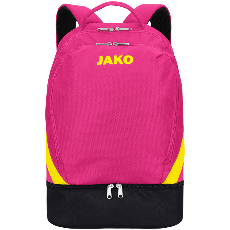 Jako  Rucksack Iconic pink/schwarz/neongelb