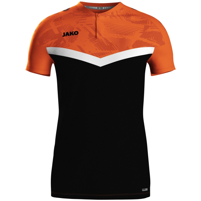 Jako  Polo Iconic schwarz/neonorange