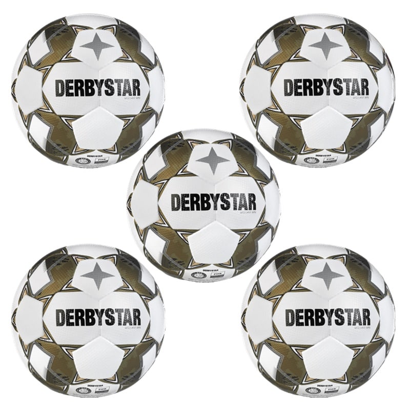 Derbystar Ballpaket 5x Brillant APS v24 Spielball inkl. Ballschlauch