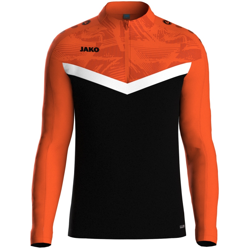 Jako Kinder Ziptop Iconic schwarz/neonorange