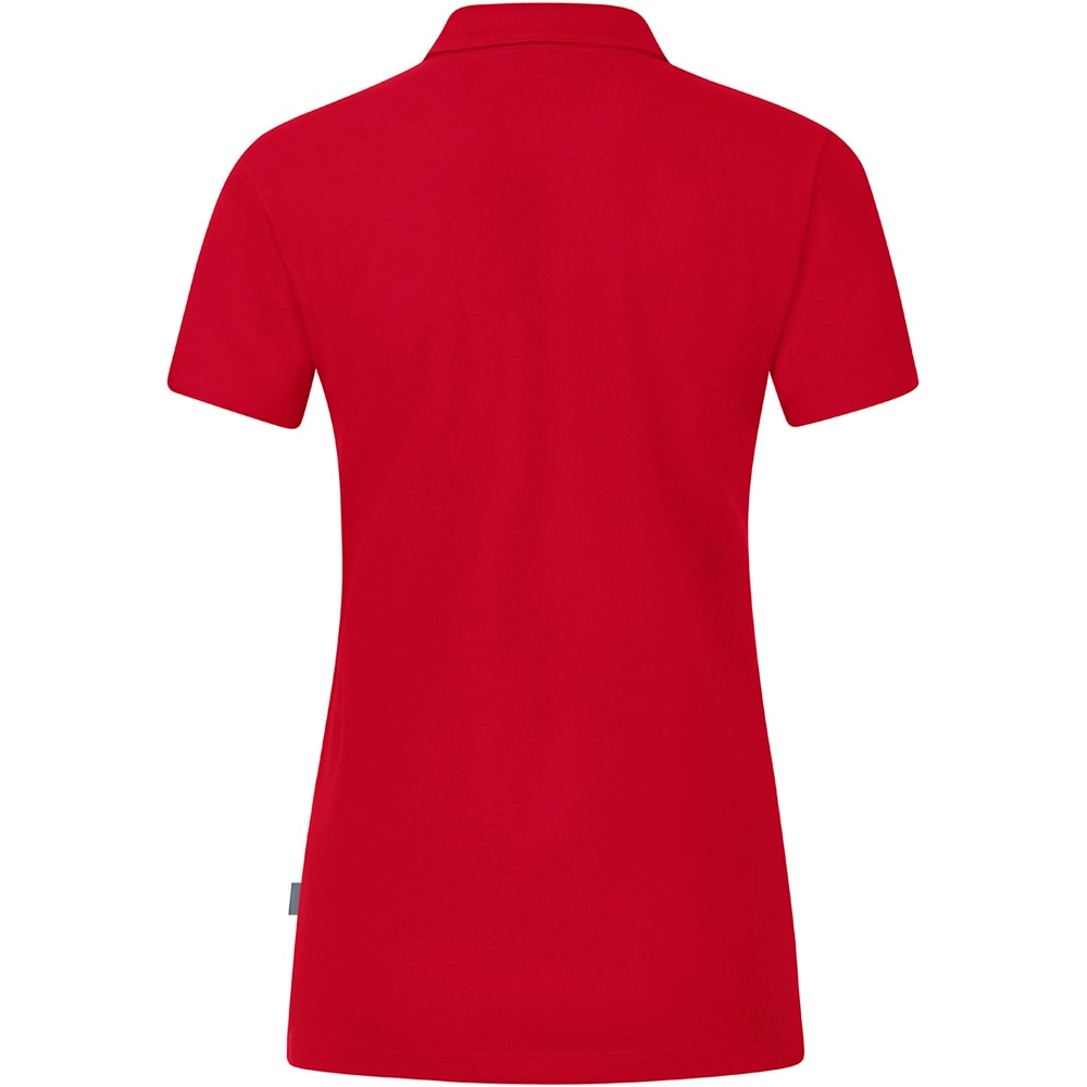 Jako Damen Polo Organic Stretch rot