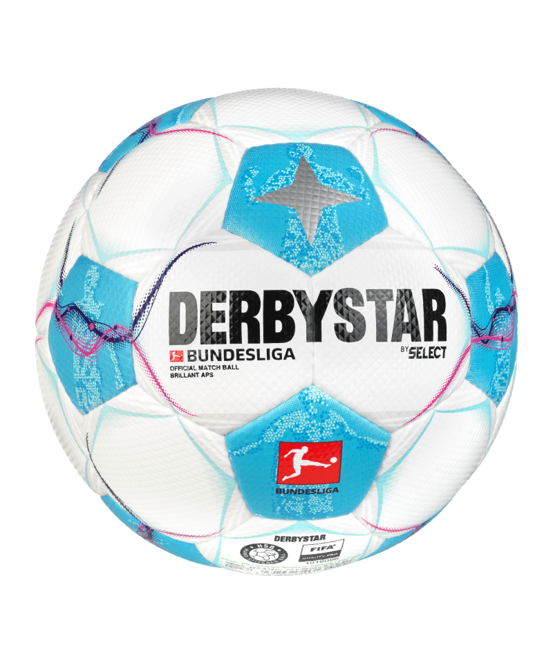 Derbystar Ballpaket 5x Bundesliga Brillant APS v24 Spielball inkl. Ballschlauch | Größe 5