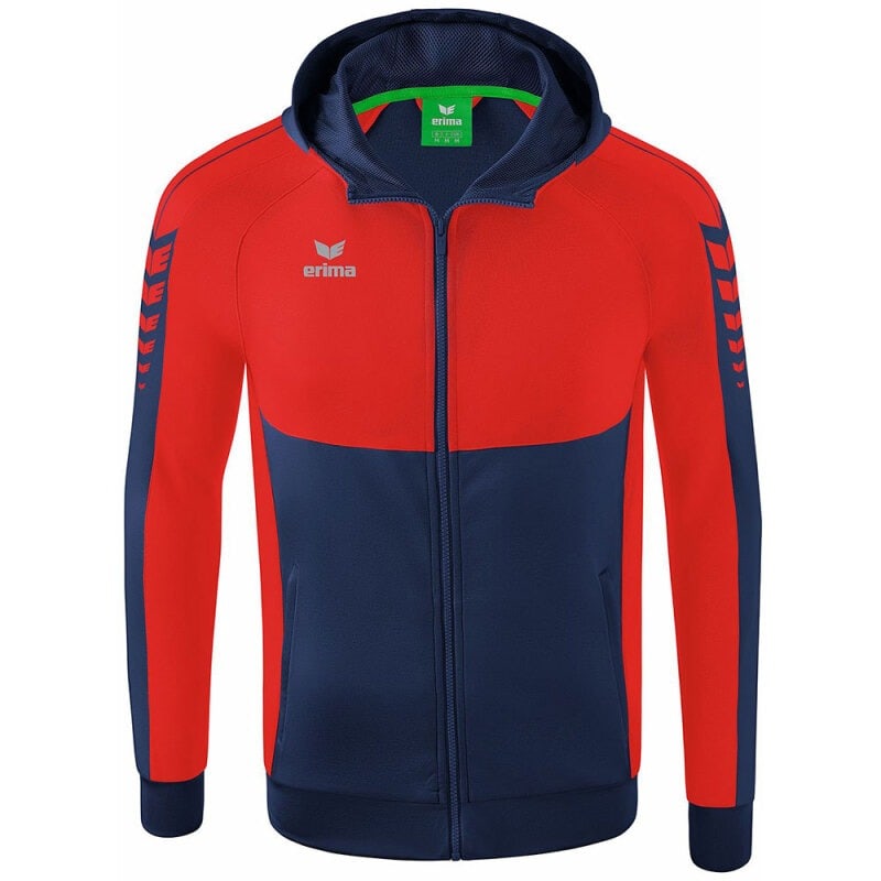 Erima Herren Trainingsjacke mit Kapuze Six Wings blau-rot