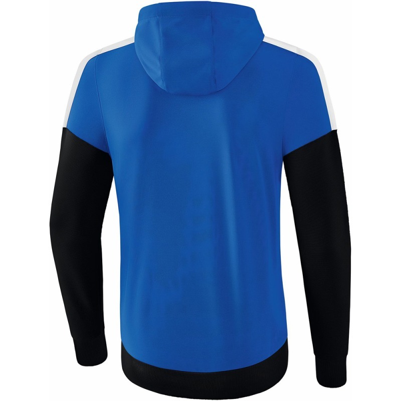 Erima Herren Trainingsjacke mit Kapuze Squad blau-schwarz