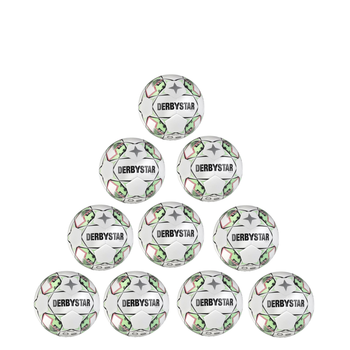 Derbystar Ballpaket 10x Tempo TT v24 Trainingsball inkl. Ballsack | Größe 5